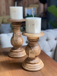 Candelabro Madera 4/22 - Nolita Decoshop - Tienda Online
