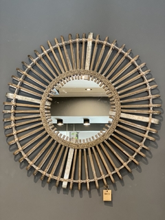 Espejo Bes rattan 73cm 2/22 - comprar online