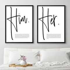 CUADROS HIM-HER