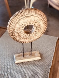 CIRCULO CON BASE MADERA 43 cm Oct 21 - comprar online
