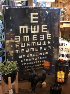 CUADRO EYECHART E VINTAGE 60X75 VG en internet