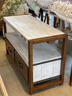 MUEBLE CONSOLA DE TELEVISION HIERRO OXIDO CON 2 CAJONES 1.05x40x60 alt - 4/22 - Nolita Decoshop - Tienda Online