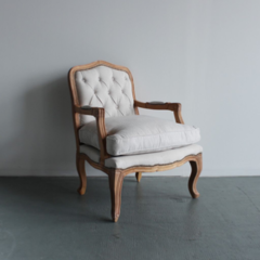 Sillon Luis LXV Lino Beige madera Paraiso - PN - 2/6/22