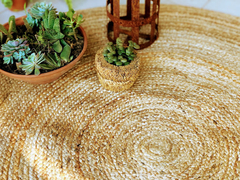 Alfombra redonda yute 3/22 - comprar online