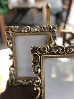 PORTARRETRATO DORADO 10 X 15 VINTAGE RESINA - comprar online