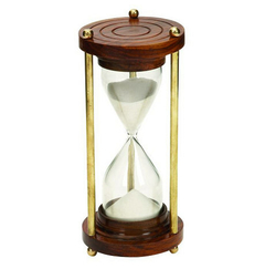 Reloj de Arena madera y metal dorado - 8x18 cm - U30676 10/5/22