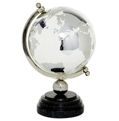 Globo Terraqueo aluminio/marmol/vidrio 21x20x 33 cm 6777920 - comprar online