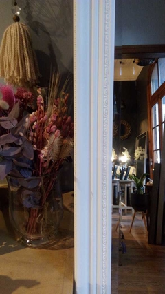 Espejo de pie de madera blanca 53 x 1,85 cm JK SB28 - Nolita Decoshop - Tienda Online