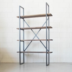Estanteria Hym "x" hierro negro y madera - 1.25 X0.36X1.10 ALT - PN - 2/6/22 - comprar online