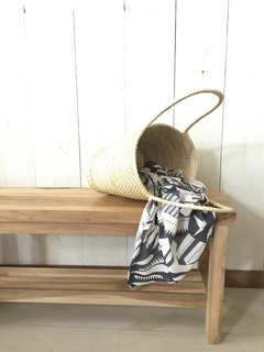 Canasta de palma con manijas - comprar online