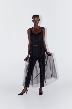 VESTIDO TUL PLUMETI ZARA - comprar online