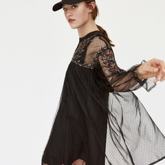 VESTIDO ZARA EMBROIDEREd