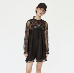VESTIDO ZARA EMBROIDEREd en internet