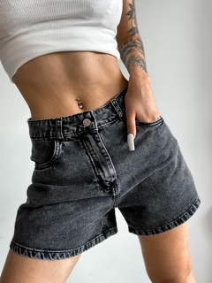 Short Jean Black Rigido - tienda online