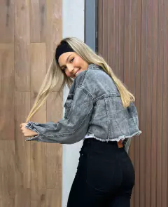 Campera Denim Rígida Oversize - Shaina Trendy Store