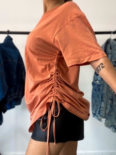 Imagen de Vestido Remeron de Algodon con Frunces Laterales
