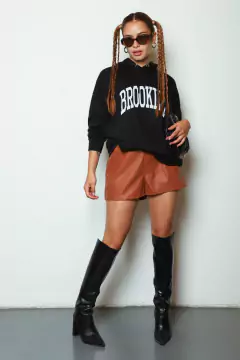 Maxibuzo con Capucha Estampa Brooklyn - comprar online