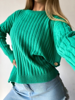 Sweater Tejido Premium con Botones - tienda online