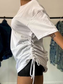 Vestido Remeron de Algodon con Frunces Laterales