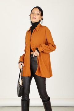 Camisa Poplin Larga
