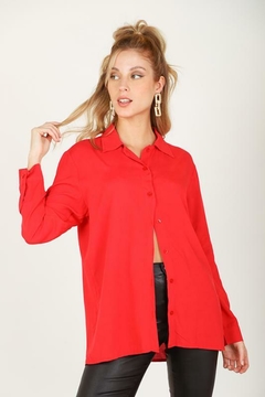 Camisa Poplin Larga - tienda online