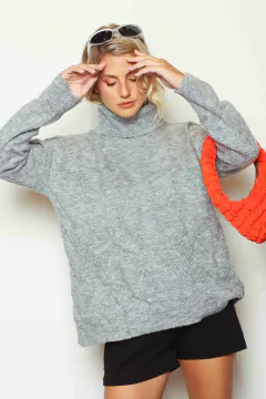 Sweater Poleron Ancho Rombos - tienda online
