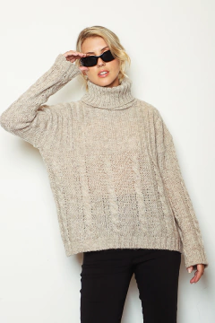 Sweater Polera Trenzado en internet