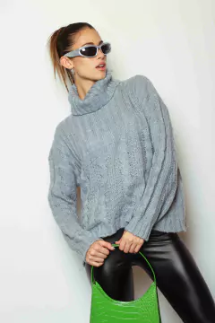 Sweater Polera Trenzado - tienda online