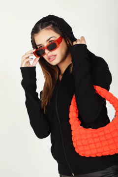 Imagen de Campera Algodón Frizada con Capucha