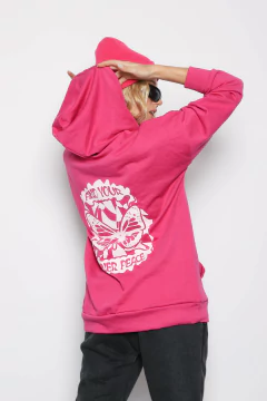 Maxibuzo con Capucha estampado Inner Peace - tienda online