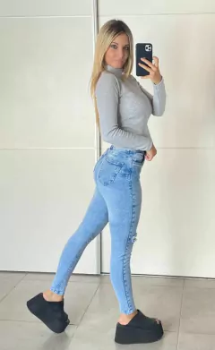 Jean Nevado Elastizado con Tajo - tienda online