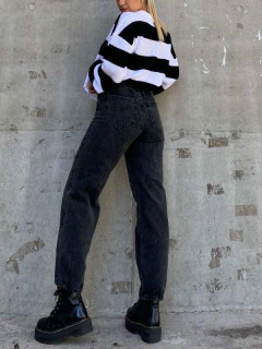 Jean Slouchy Black Rigido - Shaina Trendy Store