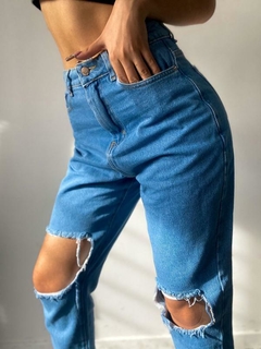 Jean Mom Rotura Grande - tienda online