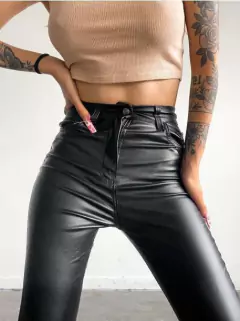 Pantalón Engomado Elastizado Negro y Blanco - 36 al 52