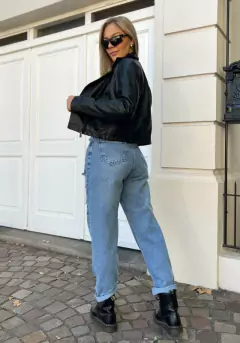 Jean Mom con Roturas Rígido - 36 al 52 - tienda online