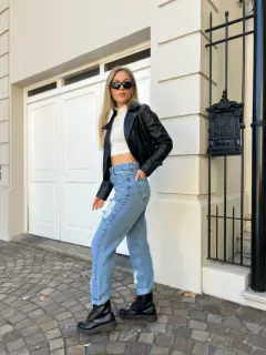 Jean Mom con Roturas Rígido - 36 al 52 - comprar online