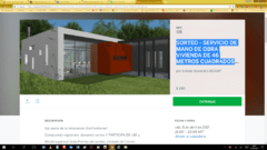 SORTEO - SERVICIO DE MANO DE OBRA VIVIENDA DE 46 m2 Cubiertos