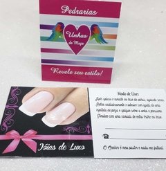 Cartão Filha Única Lacinho Rosa Tam:4.5cmx5cm com 50 unidades - comprar online