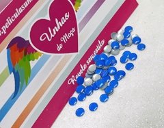 Chapinha Redonda Azul 4mm com 40 unidades - comprar online