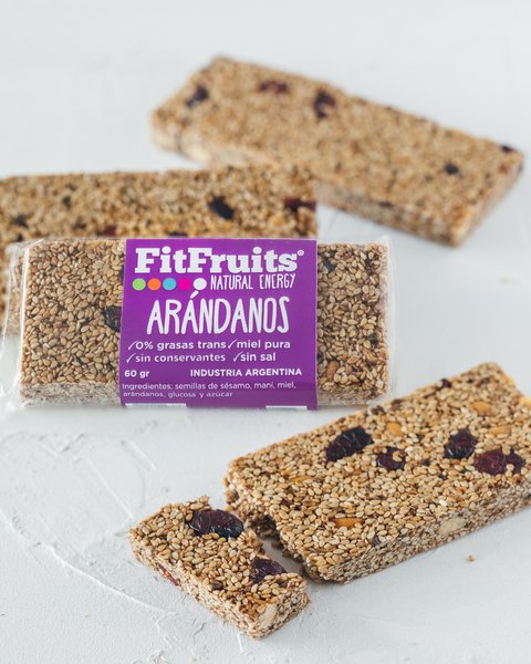 10 Barras de Arándanos FitFruits