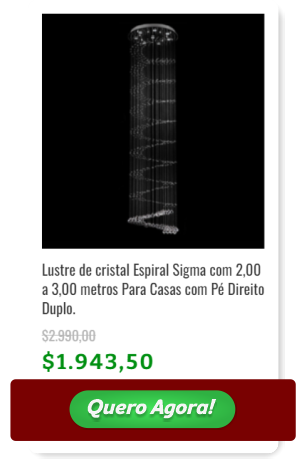 Cart&atilde;o de pre&ccedil;o de Lustre de Cristal