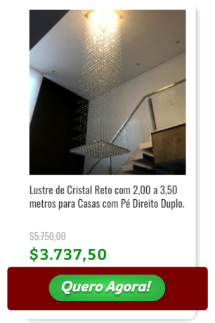 Cart&atilde;o de pre&ccedil;o de Lustre de Cristal