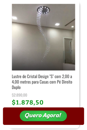Cart&atilde;o de pre&ccedil;o de Lustre de Cristal