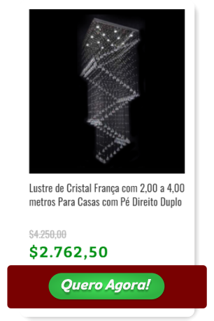 Cart&atilde;o de pre&ccedil;o de Lustre de Cristal