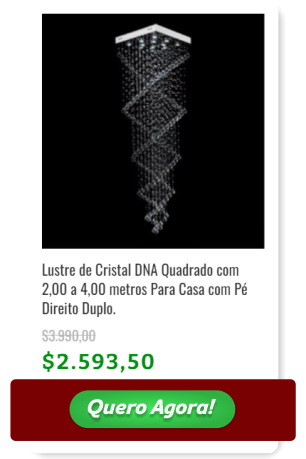 Cart&atilde;o de pre&ccedil;o de Lustre de Cristal