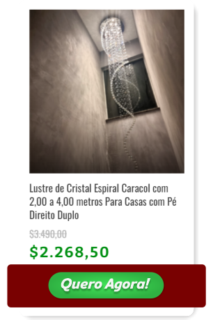 Cart&atilde;o de pre&ccedil;o de Lustre de Cristal