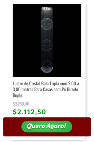 Cart&atilde;o de pre&ccedil;o de Lustre de Cristal