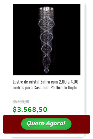Cart&atilde;o de pre&ccedil;o de Lustre de Cristal
