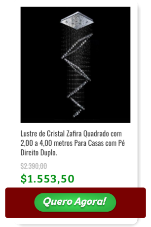 Cart&atilde;o de pre&ccedil;o de Lustre de Cristal