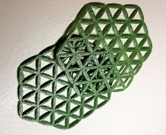Flor de la vida 3D plano